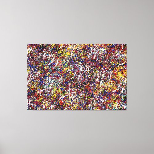 23_025 Splatter Abstract Canvas Print