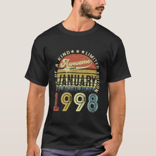 23 Awesome Since January 1998 23Th T_Shirt