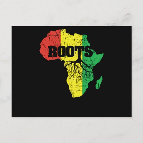 23 Black History Month African Pride Apparel Gift Invitation Postcard