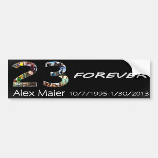 23 Forever Alex Maier Bumper Sticker