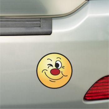 23 Happy Face Emoticon Car Magnet by disgruntled_genius at Zazzle