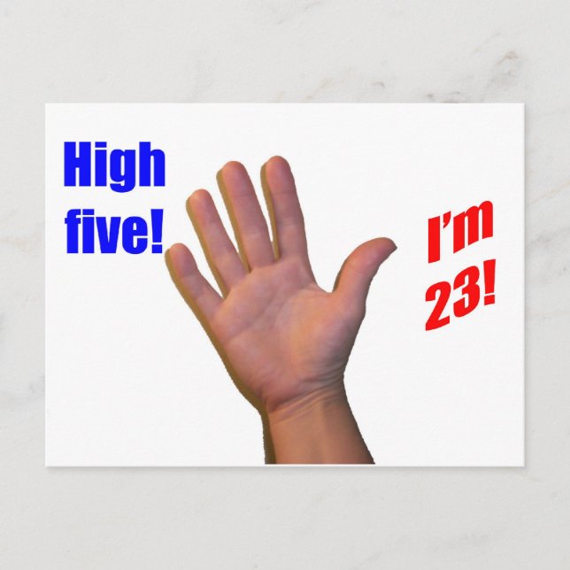 23 High Five! Postcard (Front)