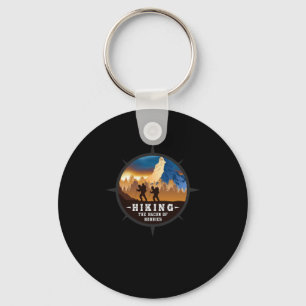 23.Hiking Hiking The Bacon Of Hobbies Keychain