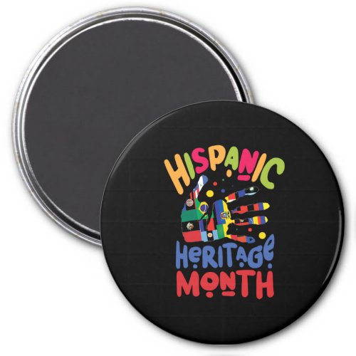 23National Hispanic heritage Month all countries Magnet