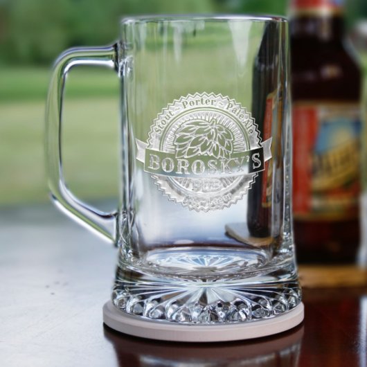 23 oz. Engraved Brew Pub Large Beer Mug (Front)