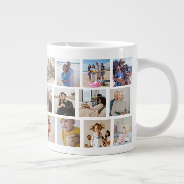 23 Photo Collage Template Make Your Own Fun Giant Coffee Mug (Right)