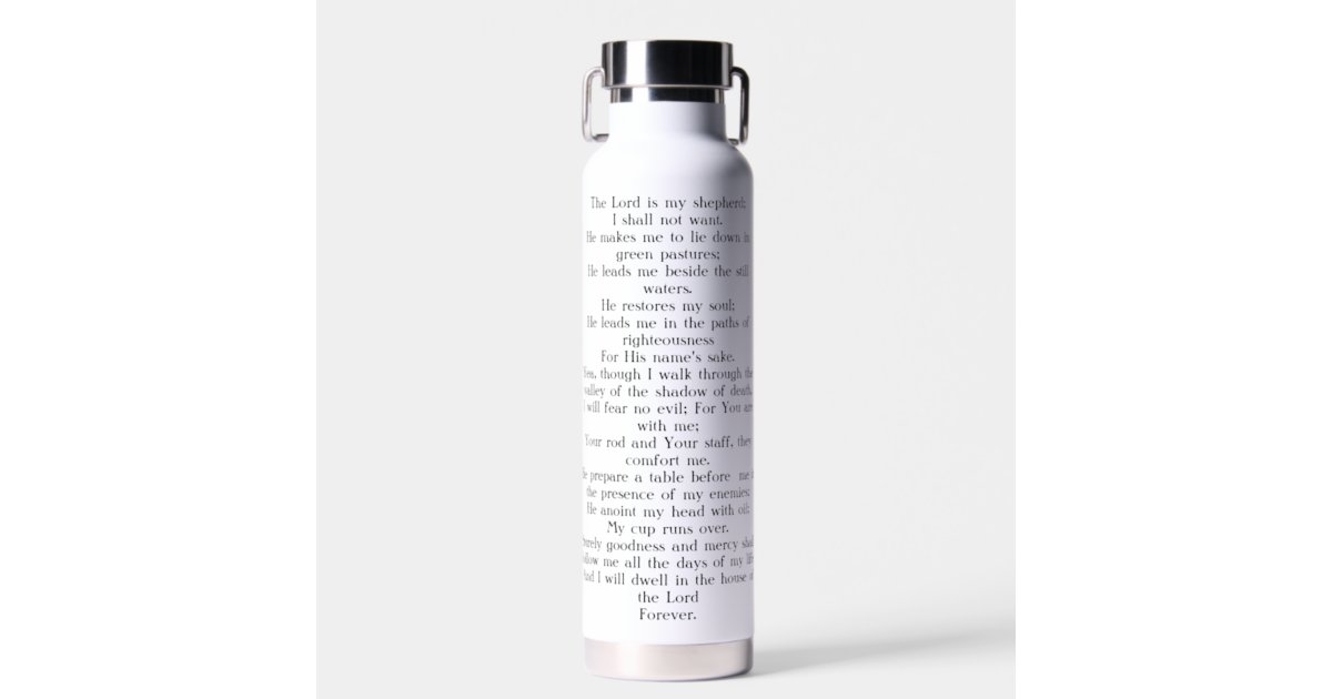 Be Still Pink Stainless Steel Water Bottle - Psalm 46:10