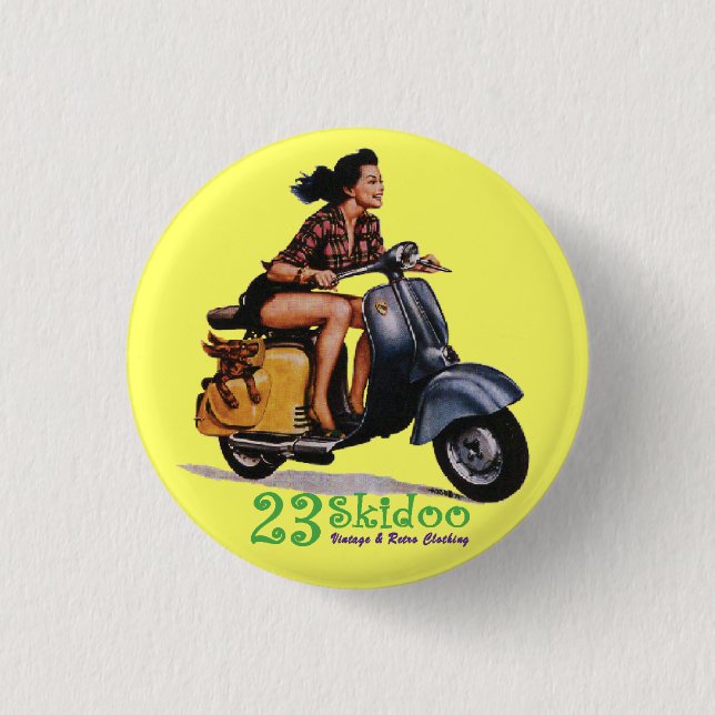 23 Skibutton Pinback Button (Front)