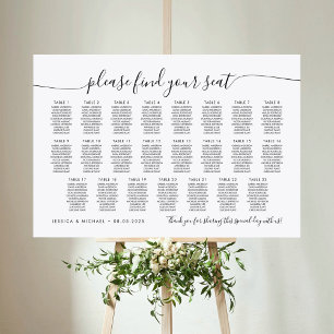 23 Tables Modern Find Your Seat Seating Chart Foam Board