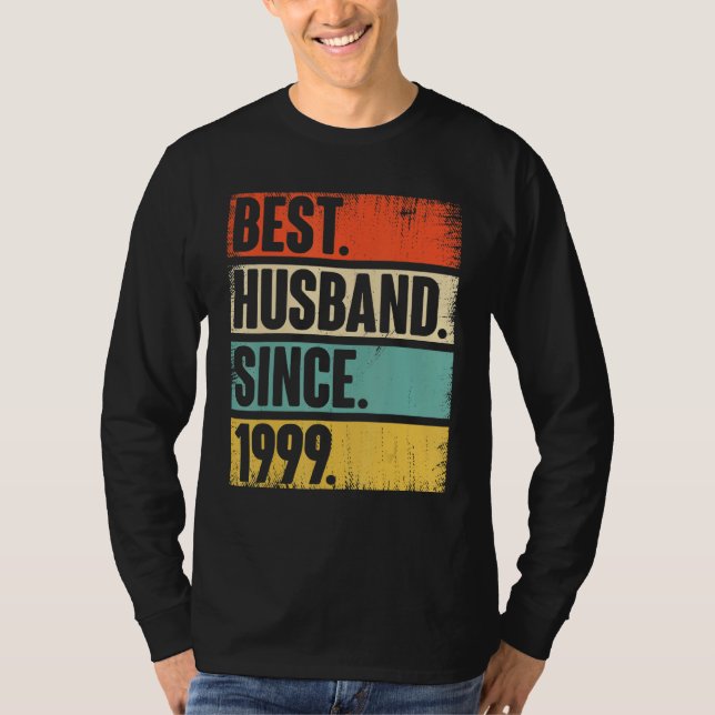 23 Wedding Aniversary  For Him Best Husband Since  T-Shirt (Front)