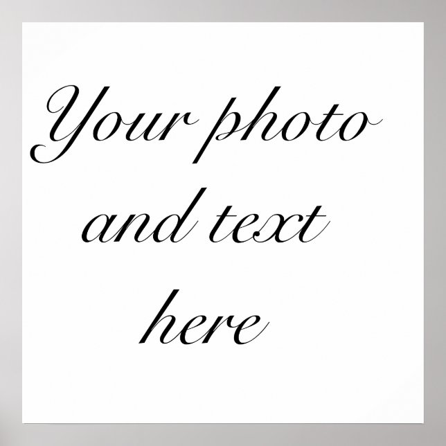 23"x23" personalized poster (Front)