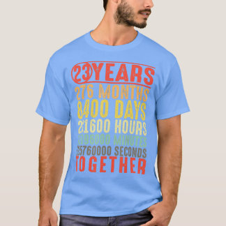 23 Year 23rd Wedding Anniversary Gifts for Her Him T-Shirt