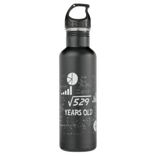 23 Year Old Bday Math Teacher 23rd Birthday Gift Stainless Steel Water Bottle