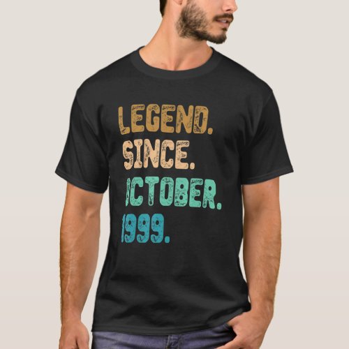 23 Year Old Legend Since October 1999 23rd Birthda T_Shirt