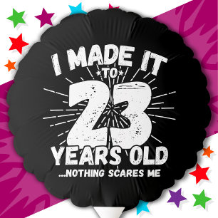 23 Year Old Sarcastic Meme Funny 23rd Birthday Balloon