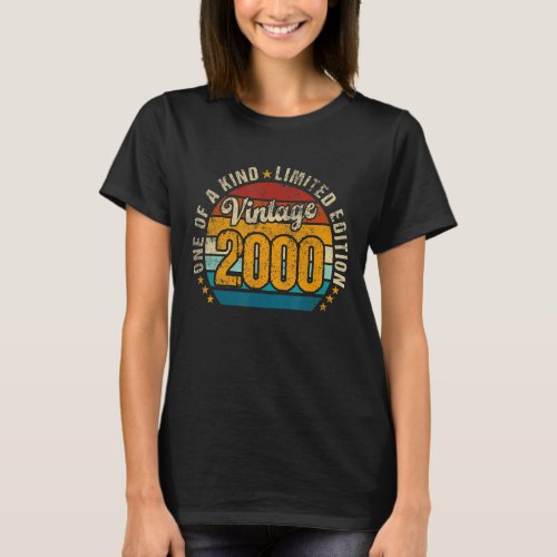 23 year Old Vintage 2000  23rd Birthday T_Shirt