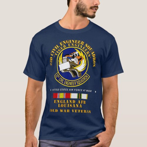 23d Civil Engineer Squadron Tiger Engineers Englan T_Shirt