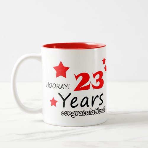 23rd anniversary 23 Years Wedding Anniversaries Two_Tone Coffee Mug