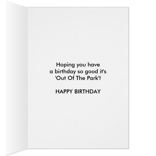 23rd birthday baseball jokes (Inside (Right))