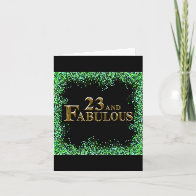23rd Birthday  Card (Front)