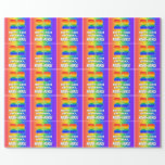 [ Thumbnail: 23rd Birthday: Colorful, Fun Rainbow Pattern # 23 Wrapping Paper ]