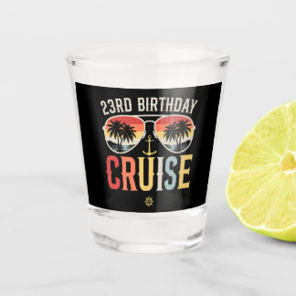 23RD Birthday Cruise Family Matching Shot Glass