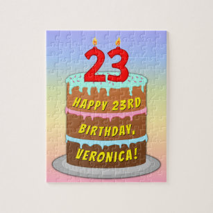 23 years Happy Birthday Cake - messageswishesgreetings.com