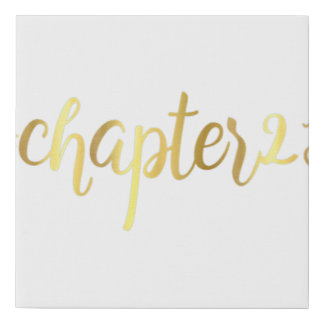 23rd Birthday Gift Chapter 23 Hashtag Twenty Three Faux Canvas Print