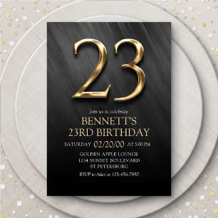 23rd Birthday Invitation