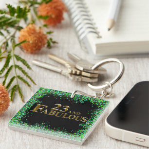 23rd Birthday Keychain