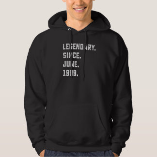 23rd Birthday Legendary Since June 1999 23 Years Hoodie