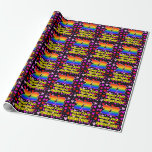 [ Thumbnail: 23rd Birthday: Loving Hearts Pattern, Rainbow # 23 Wrapping Paper ]