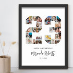 23rd Birthday Number 23 Custom Photo Collage Poster<br><div class="desc">Celebrate 23rd birthday with this personalized number 23 photo collage poster. This customizable gift is also perfect for wedding anniversary. It's a great way to display precious memories from your wedding and married life. The poster features a collage of photos capturing those special moments, and it can be customized with...</div>