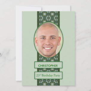 23rd Birthday Party Invitation Picture + Name