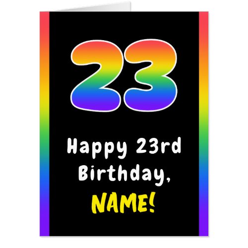23rd Birthday: Rainbow Spectrum # 23, Custom Name