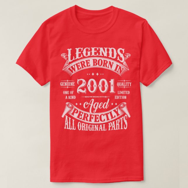 23Rd Birthday Tee 23 Years Old Legends Born In 200 (Design Front)