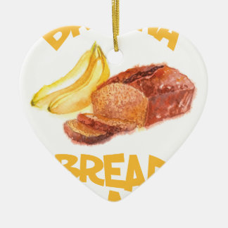 23rd February - Banana Bread Day Ceramic Ornament