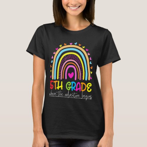 23rd grade rainbow teacher team fifth grade squad  T_Shirt