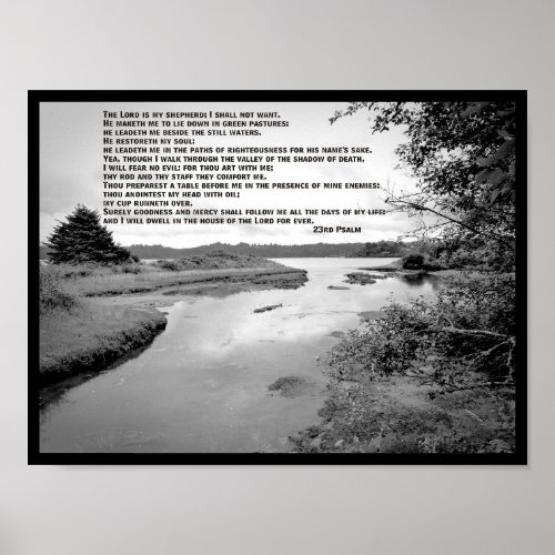 23rd Psalm Landscape Photo Poster