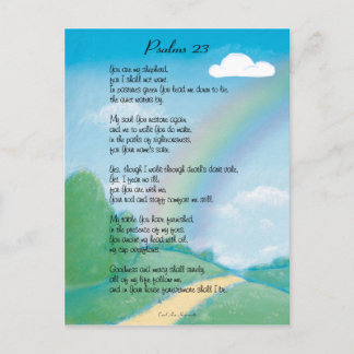 23rd Psalm Postcard
