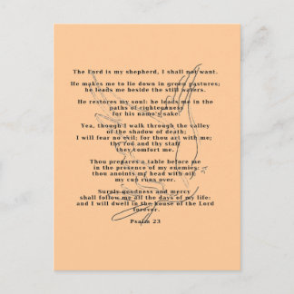 23rd Psalm Postcard