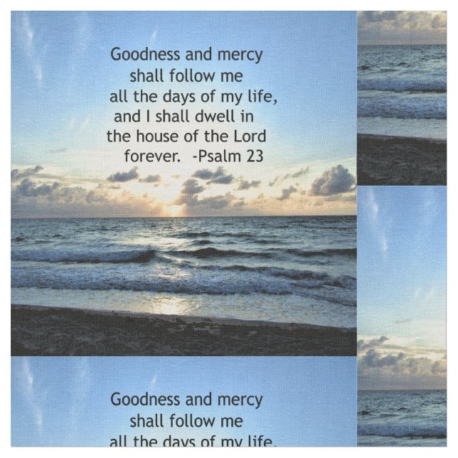 23RD PSALM SUNRISE PHOTO DESIGN FABRIC (Close Up)