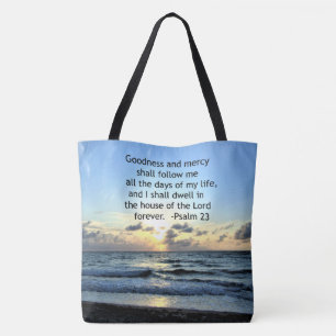 23RD PSALM SUNRISE PHOTO DESIGN TOTE BAG