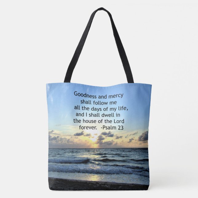 23RD PSALM SUNRISE PHOTO DESIGN TOTE BAG (Back)