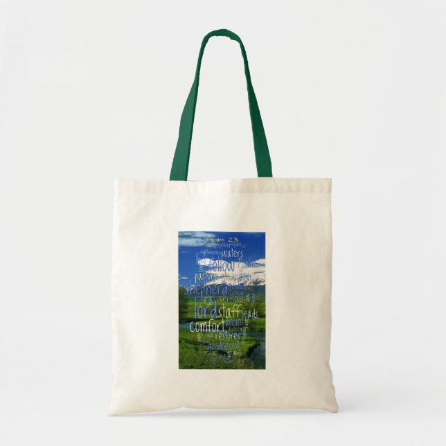 23rd Psalm Valley View Tote Bag (Front)