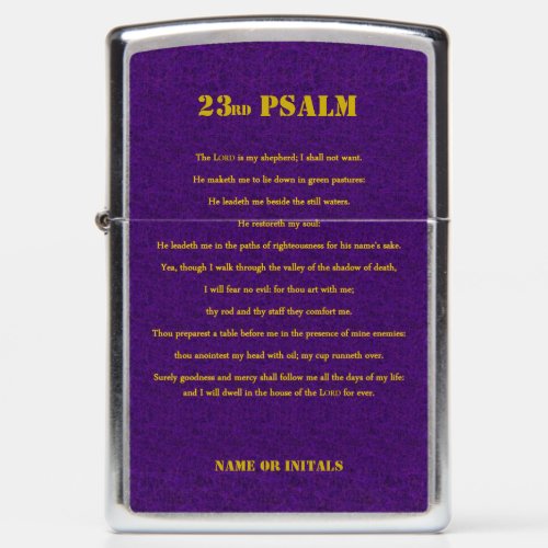 23rd PSALM Zippo Lighter