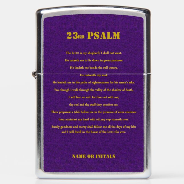 23rd PSALM Zippo Lighter (Front)