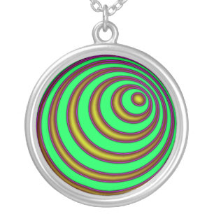 23rd Spiral Silver Plated Necklace