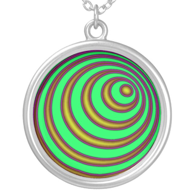 23rd Spiral Silver Plated Necklace (Front)
