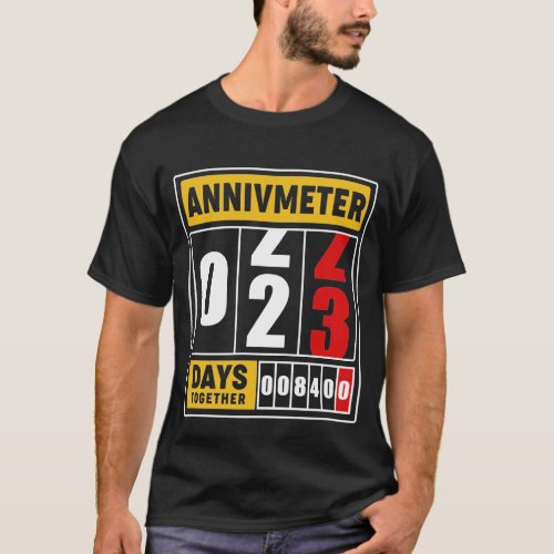 23rd wedding Anniversary Gift for Husband Wife Cou T_Shirt
